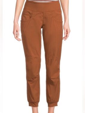 prAna Kanab Mid Rise Jogger Pants Small Clay Organic Cotton Canvas Outdoor